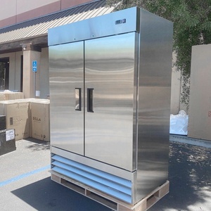 Refrigerador Comercial de Acero Inoxidable de 2 Puertas, Refrigerador y Congelador para Cocina - Product Image 2