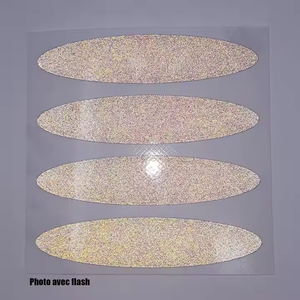 Autocollants réfléchissants noirs pour <span class=keywords><strong>casque</strong></span> de pompier pour la sécurité et les avertissements - Product Image 4