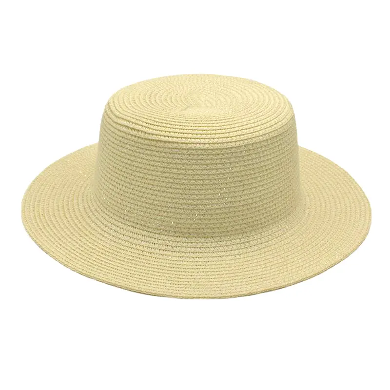 도매 편평한 여름 모자 자연적인 잔디 카우보이 밀짚 모자 공급자 남자 밀짚 모자