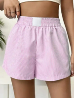 Nouveau short d'été OEM à taille haute et taille élastique boxer décontracté à carreaux shorts de gymnastique