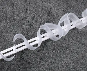 7.5cm S gấp Rèm băng với định vị dòng S gấp sóng trong suốt Nylon rắn Rèm Băng Bán buôn phụ kiện rèm