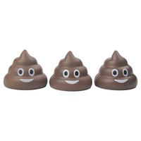 Balle anti-stress en mousse PU en forme de caca avec logo personnalisé, jouet moelleux personnalisé
