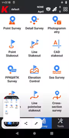 Perangkat Lunak Kolida K-survey Sistem Operasi Android Cocok untuk Kolida dan SOUTH GPS RTK H6/H10 Controller Perangkat Lunak K-survey
