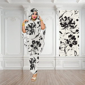 Tela de Poliéster con Estampado Floral Digital Personalizado, Ratti Persi Japón para Swiss Diana London, Voile Sedoso, Chifón Sudanés, Toub para Mujeres Somalíes - Product Image 3