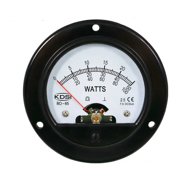 Medidor analógico de montagem do painel, seguro para operar bo-65 dc30ua 25/50/100 relógios dc