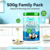 Mélange de shake nutritionnel pour enfants OEM, protéines de bœuf nourri à l'herbe 8g, vitamine D, calcium, fer, zinc, sans gluten, sans OGM, 500g pour la croissance des enfants