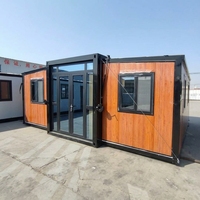 Mini-maison prête à être expédiée, panneau sandwich isolant, maison préfabriquée extensible, conteneur personnalisable