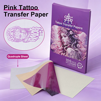 Papier de transfert pour tatouage A4, papier thermique pour copie de tatouage à 4 couches, 100 feuilles pour machine à copier thermique pour tatoueurs