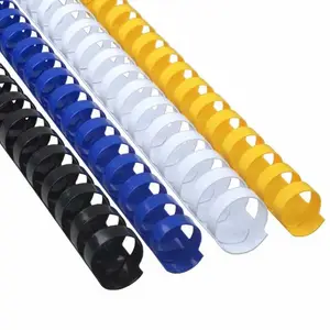White black blue yellow 19 mm Comb binding ring 21 loops long plastic comb plastic comb binder