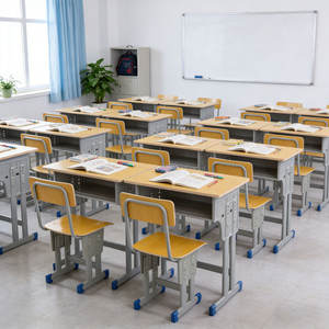 Muebles <span class=keywords><strong>de</strong></span> aula para Primaria Montessori, muebles escolares <span class=keywords><strong>de</strong></span> <span class=keywords><strong>segunda</strong></span> <span class=keywords><strong>mano</strong></span>, escritorio y silla para estudiantes, 3 juegos - Product Image 2