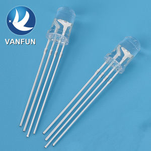 قاد Vanfun RoHS 5 جولة RGB الصمام الوامض 3 ألوان الصمام الثنائي الوامض ~ V الجهد العكسي للإضاءة ماكس 5 فولت - Product Image 4