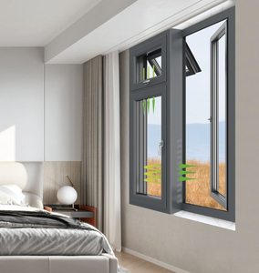 Puertas y ventanas interiores de aluminio de alta calidad con rotura de puente térmico y vidrio aislante, resistentes al viento, fábrica de Foshan - Product Image 3