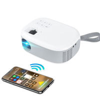 Mini Proyector RuiYing 2025 con Pantalla LCD de 2.69 Pulgadas, Android 9, 720p, 3D, 200 Lúmenes Integrados, Conexión para Teléfono, 32GB, 1 Año de Garantía