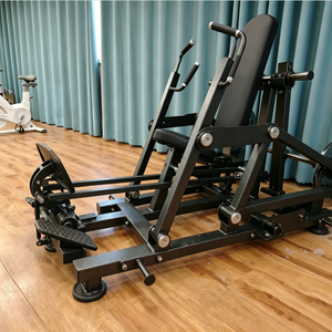 Equipo de fitness comercial para entrenamiento de fuerza: Máquina de pesas plana con palanca de acero, banco ajustable plano/inclinado para press de banca con seguridad para la espalda - Product Image 2