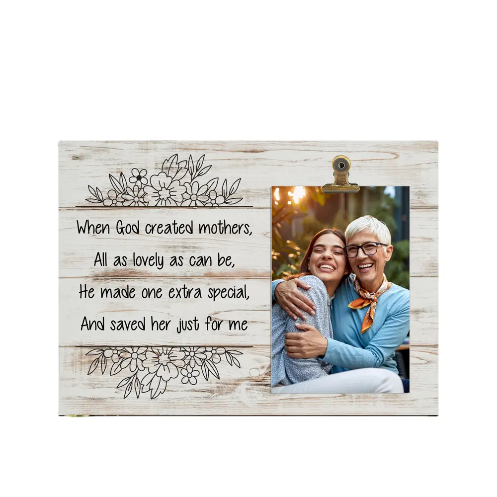 lvfan MZ803 Cross-border Mother's Day decoration Holiday gift Wooden table home decor frame Photo folder