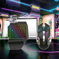 Mix SE Yaoguang - Contrôleur mobile sans fil BT 5 en 1 - Clavier et souris de jeu - Convertisseur pour périphériques de jeu sur téléphone mobile
