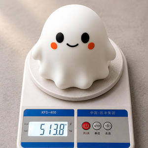 Halloween Ghost Jumbo Squishy Toy Soft White Squeeze Stress Relief <b>Fidget</b> Toy Boxed Novelty Gift for Ages 8-14 & 14+ 13cm - Product Image 4