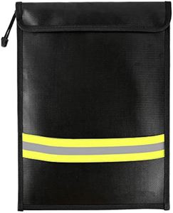 Hot 15x11 Inches Fireproof Safe <b>Document</b> <b>Bag</b> - Waterproof with Upgraded Zipper for A4/A5 Valuables Cash Passport Laptop (Gray) - Product Image 5