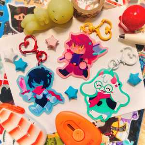 OEM Odm อะคริลิคสแตนดี้ลดราคา Deltarune อะคริลิคฝ้า คิส ซูซี รัลเซย์ 2.5 นิ้ว - Product Image 1