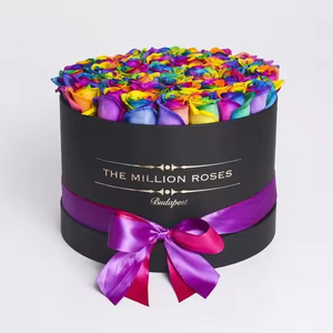 Luxury 2mm Art Paper Cardboard Rose Gift Packaging Customizable 4C UV Printing Sponge Lined <strong>Boxes</strong> Candle <strong>Flower</strong> Storage Free - Product Image 2
