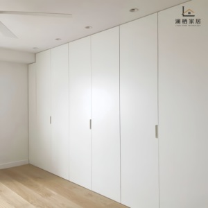 Armarios Modulares Modernos de Madera Contrachapada, <span class=keywords><strong>Armario</strong></span> Grande con Acabado Lacado Ecológico, <span class=keywords><strong>Armario</strong></span> Artístico de Madera con Revestimiento Trasero - Product Image 3