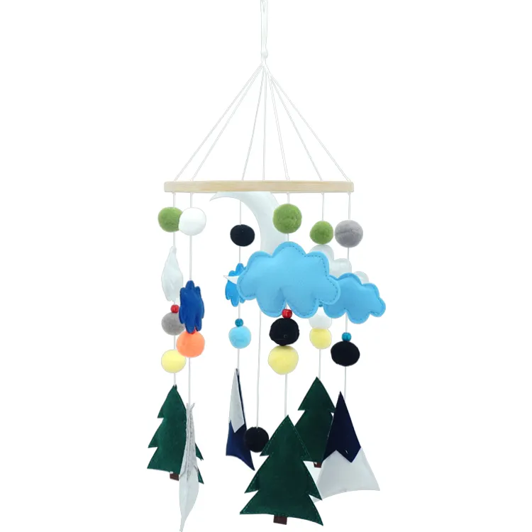 CPC Approved Felt Baby Mobile Handmade Cot Mobile for Baby Room Nursery Room Decoration and Baby Toy