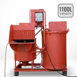 เครื่องผสมคอนกรีตแบบสองกระบอกสูบ ยี่ห้อ Kwongyip Engineering Construction  ระบบป้อนอัตโนมัติ ความจุ 1100 ลิตร ขับเคลื่อนด้วยมอเตอร์คู่ 5.5 แรงม้า - Product Image 1