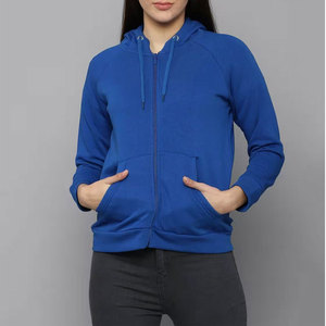 Sudadera con capucha y cremallera ligera de manga larga para mujer en el estilo personalizado más vendido para ropa de calle de invierno ropa informal sudaderas con capucha - Product Image 1