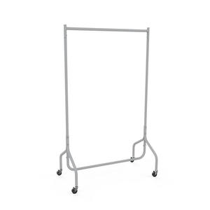 Haute Qualité Noir One Pole Metal Boutique <span class=keywords><strong>Cintre</strong></span> Séchoirs Vêtements Présentoir pour Magasin De Vêtements Avec Roues - Product Image 2