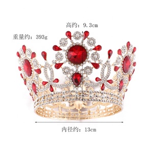 Couronne de Reine de <span class=keywords><strong>Luxe</strong></span> en Alliage avec Incrustations de Cristaux AB, Multi-Arches Creuses et Multi-Courbes - Product Image 2
