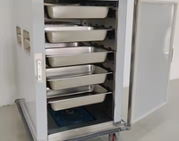 Restaurant de restauration rapide commercial KFC chariots isolants de poulet frit armoire de chauffe-plats mobile