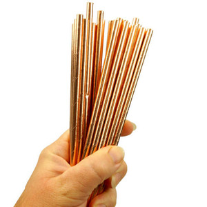 Luxury Home Restaurants Bars Durable Food-Grade Solid Copper <b>Straw</b> Corrosion Resistant <b>Reusable</b> Drinking <b>Straw</b> Solid Luxury - Product Image 3