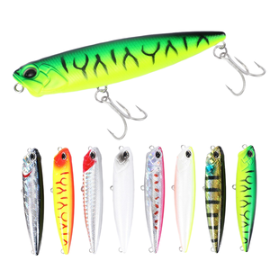 Señuelo de Superficie Tipo Lápiz SNEDA con Anzuelos Triples Únicos, 6.5cm 5.5g/8.5cm 10g, Señuelo Duro Realista para Pesca de Lubina en Agua Salada - Product Image 1