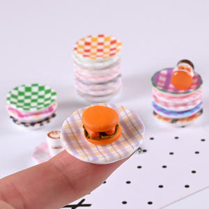CHENXI Lote de Mini Platos Coloridos de Resina, Abalorios para Manualidades, Accesorios de Cocina para Casa de Muñecas, Modelo de Dibujos Animados - Product Image 2