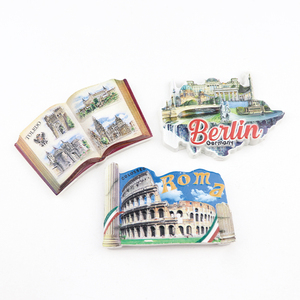 Aimants de réfrigérateur personnalisés en résine, <span class=keywords><strong>souvenirs</strong></span> de villes (Toledo, Berlin, <span class=keywords><strong>Rome</strong></span>), design gratuit, pour grossistes en articles de cadeaux - Product Image 1