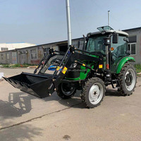 Équipement de tracteur agricole YTO moteur diesel pas cher prix 100hp tracteurs à roues agricoles avec cabine