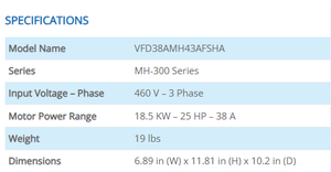 Delta 45A HD VFD พร้อมเบรกในตัว STO SIL2 พร้อมฟิลเตอร์ EMC ในตัว - Product Image 2