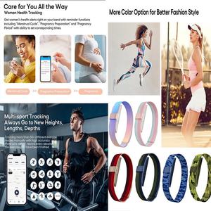 Appareils connectés électriques intelligents, montres connectées IA, moniteurs d'activité physique, moniteurs <span class=keywords><strong>de</strong></span> santé et <span class=keywords><strong>de</strong></span> fréquence cardiaque (HRV), bracelets connectés, montres intelligentes - Product Image 6