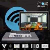 15.6 pouces IP65 étanche industriel écran tactile panneau PC fenêtre/Android/Linux résistance capacitive tablettes intégrées ordinateurs