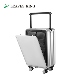 Leavesking Luxury Wide Trolley valise cabine Aluminium Shell Bagages valise de <span class=keywords><strong>voyage</strong></span> Carry On TSA Lock 20inch koffer - Product Image 2