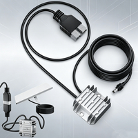 Convertisseur DC étanche pour appareil Internet satellite 12V/24V vers 30V 3.5A avec fusible intégré et prise Ande-rson, idéal pour camping-car/camping