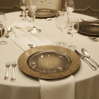 Hochwertiger 13-Zoll Luxus PP-Kunststoff Platzteller, Maßgefertigter Goldener Platzteller für Hochzeiten, Geburtstage, Dinner und Gehobene Hotels