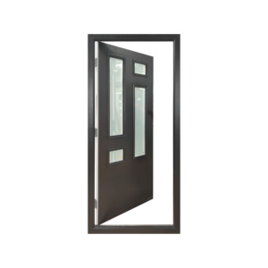 Externe Fd 30S Composiet Branddeuren Uk Stijlvolle Deur Moderne & Eigentijdse Stijlen 36X80 Mahonie Glasvezel Buitendeur - Product Image 5