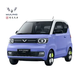 Low Price Wuling Hong Guang Mini Ev Macaron 2022 3 Door 4 Seat Hatchback 4 Wheel Smart Electric Automobile Car