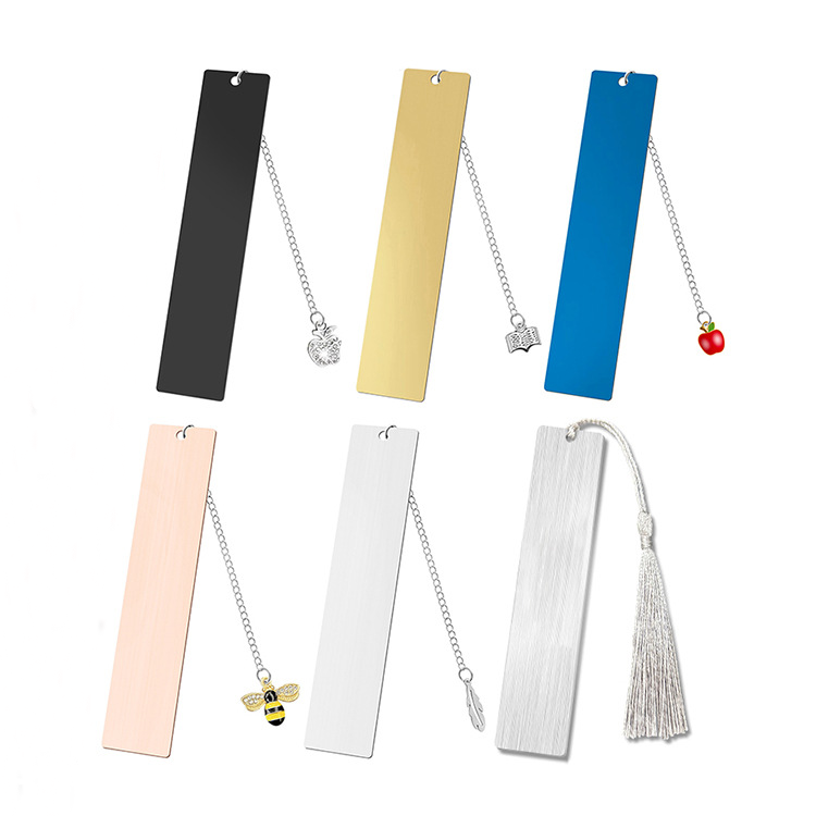 Promotional Stainless Steel Bookmarks Blank Laser
