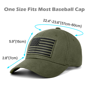 Casquette de Baseball Camionneur Coton USA Profil Bas Drapeau Américain Réglable Patriotique pour Hommes et Femmes - Product Image 2