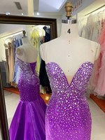 Robes de bal 2026 en satin, robe de soirée noire pour filles, sexy, avec strass fuchsia, taille haute naturelle, perles, écologique, traîne