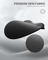 Support de poignet en gel noir, tapis de souris ergonomique, base en silicone antidérapante, surface lisse et durable, tapis de bureau pour ordinateur de bureau