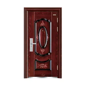 China Factory Custom Fancy Main House Entrance Security Anti-Theft Exterior Security Steel Door