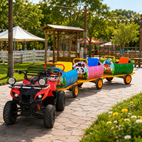Kart à pédales commercial 3-4 places 125cc 150cc à essence avec frein à disque hydraulique pour parc d'attractions